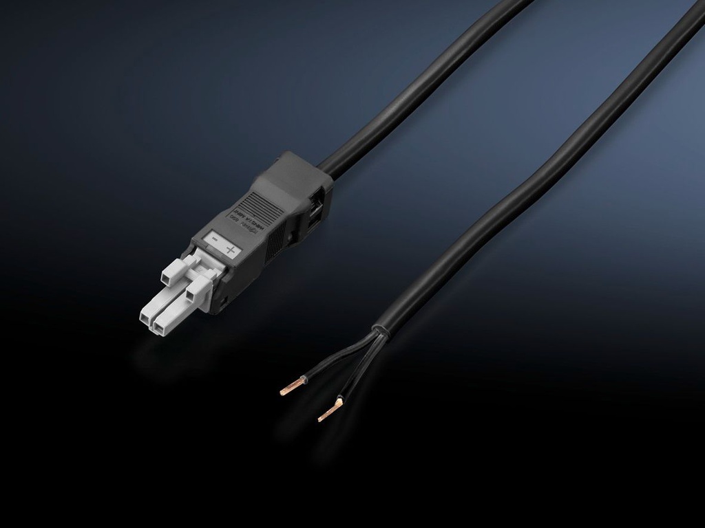 Connection cable, 3 meter, 2-pole 18AWG